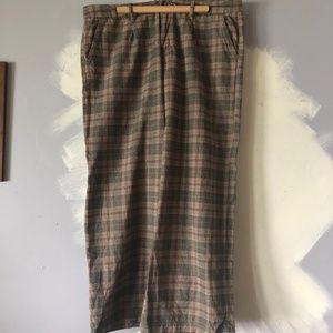 American Eagle plaid baggy wide-leg pant